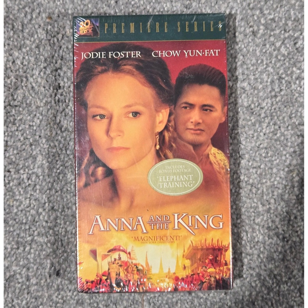 Anna and the King VHS Jodie Foster Chow Yun-Fat Sealed 1999 Movie